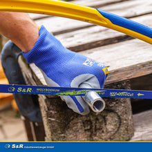 Carica l'immagine nel visualizzatore di Gallery, S&amp;R Seghetto ad Arco Professionale per Metallo 300mm - Lama Bimetallica Ultra Resistente, Taglio di Ferro e Alluminio, M