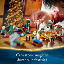 Carica l&#39;immagine nel visualizzatore di Gallery, LEGO Harry Potter Calendario dell&#39;Avvento 2024, Giocattolo Fantasy di Hogwarts con 7 Minifigure e 16 Mini Costruzioni del Mondo Magico, Giochi per Bambini e Bambini da 7 Anni, Regalo di Natale 76438