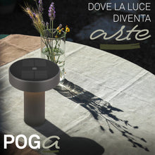 Carica l'immagine nel visualizzatore di Gallery, BRILONER - Poga lampada da tavolo senza fili, pannello solare, touch dimmer continuo, ip44, cavo usb-c, lampada solare d
