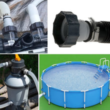 Carica l'immagine nel visualizzatore di Gallery, Adattatore per piscina A, set da 2 pezzi di adattatori per tubo con filettatura, con ugello e anello di tenuta, adattato