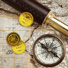 Carica l'immagine nel visualizzatore di Gallery, Binnan 100 Pezzi Plastica Gioco Denaro Gettoni, Monete Finte, Monete d'oro dei Pirati, Onete in Oro Pirata per Bambini i