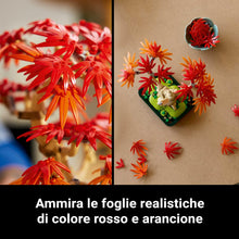 Carica l'immagine nel visualizzatore di Gallery, LEGO Botanicals Bonsai di Acero Rosso Giapponese - Set di Piante Artificiali con Foglie Rosse e Arancio Finte e Vaso Costruibile - Regalo per Adulti Amanti del Fai da Te - 10348