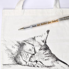 Carica l'immagine nel visualizzatore di Gallery, Pentel BN15 For Fabric, roller gel permanente per tessuti 1,0 mm nero, 1 pz