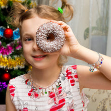 Carica l'immagine nel visualizzatore di Gallery, Awutzut Calendario Avvento Ragazza 2024 Regalo di Natale con Bracciale Collana e 24 Pendenti per Bambini