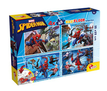 Carica l'immagine nel visualizzatore di Gallery, Liscianigiochi Marvel Puzzle DF Maxi Floor 4 x 48 Spiderman, 100385