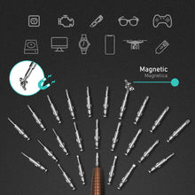 Carica l'immagine nel visualizzatore di Gallery, Set Mini Cacciaviti Precisione 29 in 1 Professionale, Kit riparazioni smontaggio per Occhiali, Orologio, iPhone, iPad, S