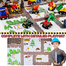 Carica l'immagine nel visualizzatore di Gallery, KreativeKraft Calendario dell’Avvento 2024 con 24 Sorprese Giocattolo per Bambini (Camion da costruzione)