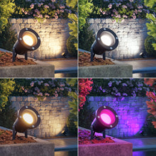 Carica l'immagine nel visualizzatore di Gallery, ledscom.de 2 faretti da giardino DUK per esterni, IP65, neri, 1x GU10 max. 15 W