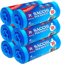 Carica l'immagine nel visualizzatore di Gallery, R MOVE 120 sacchetti spazzatura 50x60 cm, sacchi spazzatura 35 litri, 6 rotoli, 20 sacchi immondizia per rotolo, sacchi 