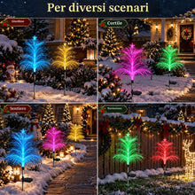 Carica l'immagine nel visualizzatore di Gallery, VEEKAY 2 Luci Albero di Natale Solare,Luci solari per Giardino Esterno