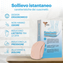 Carica l'immagine nel visualizzatore di Gallery, 2 Cuscinetti Metatarsali Piedi In Lycra e Gel Traspirante, Taglia S EU 35-40, Alleviano il Dolore dell'Avampiede per il 