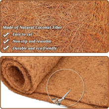 Carica l'immagine nel visualizzatore di Gallery, LATERN 30CM x 300CM Rotolo di Rivestimento in Cocco, 100% Naturale Fodera in Fibra di Cocco Tappetino Spesso in Fibra di