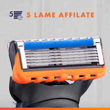 Carica l'immagine nel visualizzatore di Gallery, Gillette Fusion 5 Power Rasoio Barba, 2 Lamette di Ricambio, Multicolore
