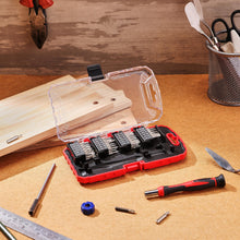 Carica l'immagine nel visualizzatore di Gallery, Amazon Basics Set da 51 di Punte per Cacciavite di Precisione, Kit Micro Riparazioni con Punte Torx, Tri-Wing, Hex e Phi