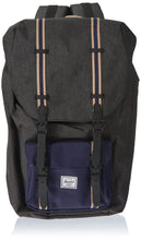 Carica l'immagine nel visualizzatore di Gallery, HERSCHEL 10014-05582 HERSCHEL LITTLE AMERICA BLACK CROSSHATCH/PEACOAT Unisex - Adulto Zaino Taglia Unica