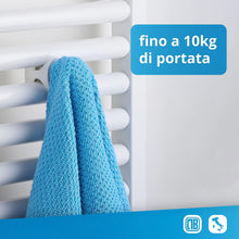 Carica l'immagine nel visualizzatore di Gallery, LH Coppia handy grip porta salviette da termosifone senza foro per bagno autoavvitanti al termoarredo scaldasalviette se