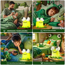 Carica l'immagine nel visualizzatore di Gallery, FAMIDUO Luce Notturna Rana Verde, Lampada Silicone Alimentare
