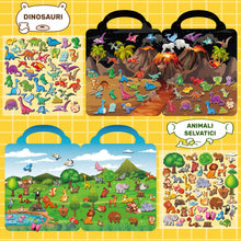 Carica l'immagine nel visualizzatore di Gallery, Kalysky 6 Libro Adesivi Attacca e Stacca Bambini, Album Adesivi Bambini 2-8