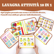 Carica l'immagine nel visualizzatore di Gallery, Valigetta Montessori Interattiva Bambini 2 3 4 5 6 anni Libro Montessori Busy Board è un pannello sensoriale interattivo
