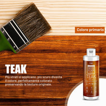 Carica l'immagine nel visualizzatore di Gallery, Impregnante per legno a base d'acqua - Teak | Finitura per legno per mobili interni ed esterni, armadi, scaffali, porte,