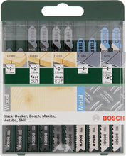 Carica l'immagine nel visualizzatore di Gallery, Bosch Set da 10 Pezzi di lame per seghetto alternativo Wood and Metal, legno e metallo, accessorio per seghetto alternat