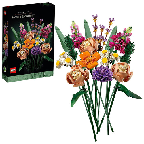 LEGO Icons Bouquet di Fiori, Kit di Modellismo di Piante Artificiali, Costruzione in Mattoncini, Decorazioni per la Casa, Hobby Creativi per Adulti, Idee Regalo per Lei o Lui, per Donna o Uomo 10280