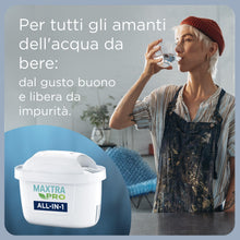 Carica l'immagine nel visualizzatore di Gallery, BRITA Filtro acqua rubinetto MAXTRA PRO All-in-1 confezione da 4 filtri - Riduce cloro, calcare, PFAS e metalli, filtro originale compatibile con caraffa acqua filtrante