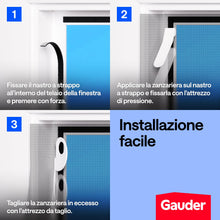 Carica l'immagine nel visualizzatore di Gallery, GAUDER Zanzariera finestra, zanzariere per finestre (130x150cm)
