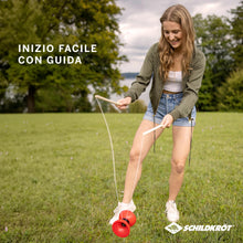 Carica l'immagine nel visualizzatore di Gallery, Schildkröt Diabolo, in Polietilene Rosso, Asta in Metallo, 2 Bastoncini in Legno, Include Cordino e Istruzioni, 970136