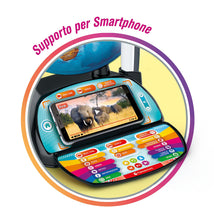 Carica l'immagine nel visualizzatore di Gallery, Clementoni Sapientino Più - Esploramondo Real Time, Mappamondo Bambini 7+ Anni, Globo Educativo, Penna Bluetooth e App per Foto e Video in Diretta, 28 Attività, Made in Italy, Lingua Italiana, 16446