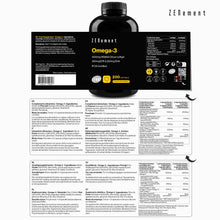 Carica l'immagine nel visualizzatore di Gallery, Omega-3 IFOS - 2000 mg (700 mg EPA + 500 mg DHA), Vitamina E - 200 Capsule