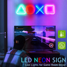 Carica l'immagine nel visualizzatore di Gallery, Insegna al neon del giocatore, Insegne al neon da gioco a LED USB/interruttore, decorazione grafica al neon Segno Sala G