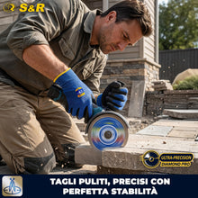 Carica l'immagine nel visualizzatore di Gallery, S&amp;R Disco Diamantato 115 piastrelle. Disco diamantato Gres Porcellanato Piastrelle Ceramica Granito Marmo. Dischi Flessi