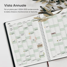 Carica l&#39;immagine nel visualizzatore di Gallery, Diario 2025 di Smart Panda – Agenda 2025 Settimanale - Design Semplice per Stimolare la Produttività – Copertina Morbida, Intervalli di 30 Minuti A4, in Italiano