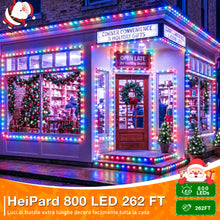 Carica l'immagine nel visualizzatore di Gallery, HeiPard Luci di Natale Esterno 80M 800 LED Multicolore IP44 Telecomando