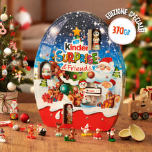 Carica l&#39;immagine nel visualizzatore di Gallery, Kinder Surprise &amp; Friends - Calendario Avvento 2025, 29 Cioccolatini Assortiti con Cioccolato al Latte Kinder,Senza Glutine,con Speciale Videomessaggio da Babbo Natale,Idea Regalo,Confezione da 370 gr