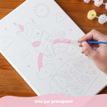 Carica l'immagine nel visualizzatore di Gallery, BONNYCO Dipingere Con I Numeri Bambini Unicorno, 3 Pezzi Tele Unicorno Bambina Regalo, Kit Lavoretti Creativi per Bambini, Paint by Numbers | Idee Regalo Bambina Bambino, Giochi Bambina Unicorno