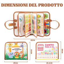 Carica l'immagine nel visualizzatore di Gallery, Valigetta Montessori Interattiva Bambini 2 3 4 5 6 anni Libro Montessori Busy Board è un pannello sensoriale interattivo