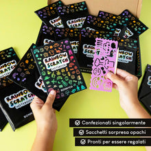 Carica l'immagine nel visualizzatore di Gallery, BONNYCO Scratch Art Bambini 16 Set per Gadget Compleanno Bambini e Scuola