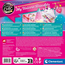 Carica l'immagine nel visualizzatore di Gallery, Clementoni - 18792 - Crazy Chic - My Unicorn Bracelets - Kit Braccialetti Fai da Te Bambina, Set per Realizzare Braccialetti, Gioco Creativo 7 Anni, Braccialetti Amicizia Bambina, Lavoretti Creativi