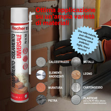 Carica l'immagine nel visualizzatore di Gallery, Fischer Bi-Pack Schiuma Poliuretanica Universale Espansa PU 1K in Imballo Protettivo con Erogatore, 2x 750 ml