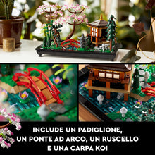Carica l&#39;immagine nel visualizzatore di Gallery, LEGO 10315 Icons Il Giardino Tranquillo, Kit Giardino Botanico Zen per Adulti con Fiori di Loto, Regalo per Donna e Uomo Fan del Giardinaggio Giapponese, Decorazione da Scrivania Personalizzabile