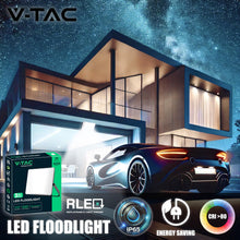 Carica l'immagine nel visualizzatore di Gallery, V-TAC Faro LED da Esterno 50W - [Chip Samsung + Tecnologia RLE + Innovativa Copertura in Policarbonato] - Alta Luminosit