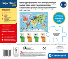 Carica l&#39;immagine nel visualizzatore di Gallery, Clementoni - 16597 - Sapientino più - Scopriamo Il Mondo - Gioco Educativo sulla Geografia, Puzzle Planisfero per Bambini dai 6 Anni (Gioco in Italiano), Made in Italy