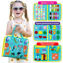 Carica l&#39;immagine nel visualizzatore di Gallery, LUDAZON® Valigetta Montessori per lo Sviluppo delle Capacità Intellettive, Busy Board 1 2 3 4 5 Anni, Intrattiene per ore a Casa, al Ristorante, e in Viaggio. GUARDA IL VIDEO