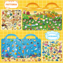 Carica l'immagine nel visualizzatore di Gallery, Kalysky 6 Libro Adesivi Attacca e Stacca Bambini, Album Adesivi Bambini 2-8