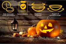 Carica l'immagine nel visualizzatore di Gallery, DESIGNLENSES, Lenti a contatto giornaliere colorate per costume di Halloween da zombie, senza gradazione, 1 paio (2 pezzi), lentes colore completamente (Whiteout, 14.00, 0.00, Diottria)