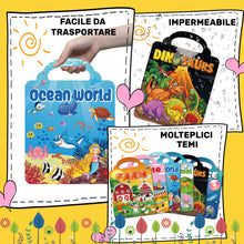 Carica l'immagine nel visualizzatore di Gallery, Kalysky 6 Libro Adesivi Attacca e Stacca Bambini, Album Adesivi Bambini 2-8