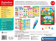 Carica l'immagine nel visualizzatore di Gallery, Clementoni- Sapientino-Scuola Dell'Infanzia-Forme, Colori, Alfabeto E Numeri-Quiz, Schede attività e Penna Interattiva Parlante, Gioco Educativo 3 Anni-Made in Italy, Italiano, 16748