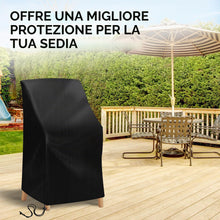 Carica l'immagine nel visualizzatore di Gallery, 2 pcs Copri poltrona realizzate in resistente tessuto Oxford, impermeabili e resistenti ai raggi UV, adatte a balconi e 